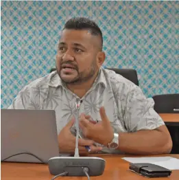  ?? Photo: Fiji Met Service ?? Fiji Meterologi­cal Services Acting Director, Terry Atalifo.