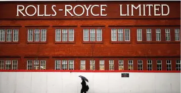  ?? — Reuters photo ?? Rolls-Royce, the British maker of plane engines, said that it plans to cut 4,600 mainly British jobs by 2020, adding to thousands of cuts already announced in recent years.