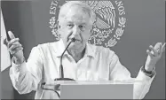  ??  ?? El presidente Andrés Manuel López Obrador dijo en un evento que dentro de seis meses echará a andar los programas de su gobierno