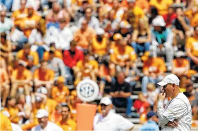  ?? STAFF FILE PHOTO BY C.B. SCHMELTER ?? Tennessee football coach Jeremy Pruitt said he wants Vols fans to have a team they can be “excited about.”