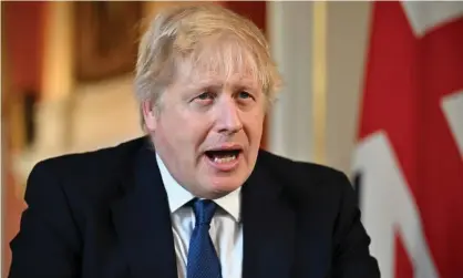  ?? ?? ‘Warm words are Mr Johnson’s comfort zone. But the invasion of Ukraine … will not be reversed by sonorous phrases.’ Photograph: Jeff J Mitchell/PA