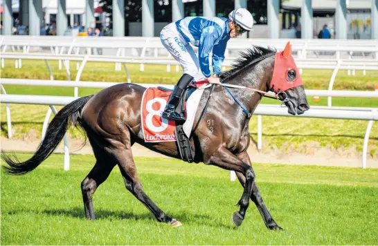  ?? Photo / Getty Images ?? Ben Allen will ride Night’s Watch in the A$5 million Caulfield Cup today.