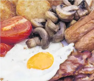  ?? PHOTO: GETTY IMAGES ?? From the pan . . . There is nothing like a rightroyal fry up.