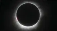  ??  ?? This March 9, 2016, photo shows a total solar eclipse in Belitung, Indonesia. The total solar eclipse on Monday will be the first in the mainland U.S. in almost four decades.