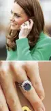  ??  ?? Kate Middleton was given Princess Diana’s sapphire ring