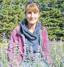  ?? DESIREE ANSTEY/JOURNAL PIONEER ?? Helene Bouchard has a nose for business. Her lavender, herbs and edible flowers, have crept beyond the garden and onto the local restaurant scene.