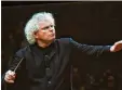  ?? Foto: H. Lin, dpa ?? 16 Jahre leitete er die Berliner Philhar moniker: Simon Rattle.