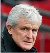  ??  ?? Mark Hughes had exactly 200 games in charge of Stoke City before being given the boot by the EPL club.