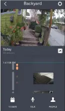  ??  ?? The Nest app makes it easy to find daily videos of recorded activity