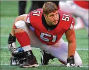  ?? CURTIS COMPTON / CCOMPTON@AJC.COM ?? Falcons center Alex Mack, 33, made his sixth Pro Bowl.