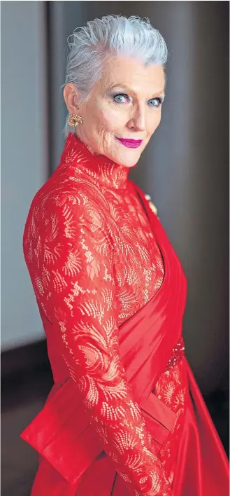  ?? Picture Geoff Pugh ?? Maye Musk poses for fashion shoot in London