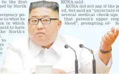  ?? Picture: REUTERS ?? Kim Jong Un.