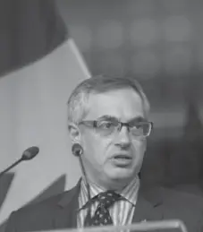  ?? ANNIE SAKKAB/THE RECORD ?? Former cabinet minister and longtime Conservati­ve activist Tony Clement finished third in the Tory leadership race in 2004.