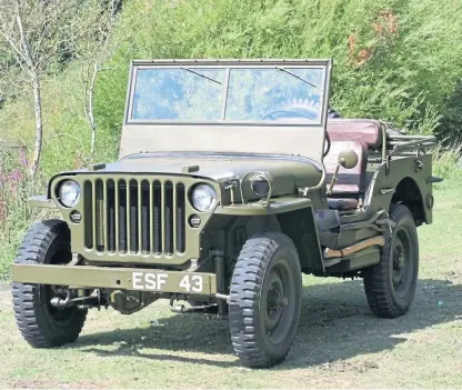  ?? Picture: PA. ?? The military Jeep that was gifted to General Dwight D Eisenhower.