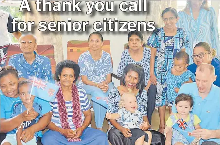  ?? Picture: ATASA MOCEITUBA ?? UNICEF staff children’s play group celebrate Fiji Day with Pearce Home residents.