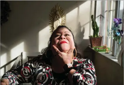  ?? XIMENA NATERA — EL TÍMPANO ?? Bertha Embriz applied for Medi-Cal half a year after the state expanded eligibilit­y of its Medicaid program to people, like her, who are 50or older and lack legal residency. She's looking forward to getting a broken molar fixed.