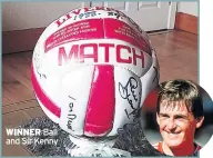  ??  ?? WINNER Ball and Sir Kenny