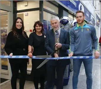  ??  ?? Performing the official opening of the new Boots store on South Main Street in Wexford (from left): New Ross blogger “Olivia’s Mother” Aileen O’Neill; Eileen O’Leary, store manager; Cllr Jim Moore, Mayor of Wexford; and Jack Guiney.