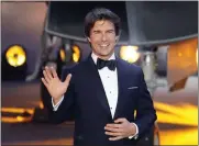  ?? AP ?? Tom Cruise poses for the media during the ‘Top Gun Maverick’ UK premiere at a London cinema on May 19.