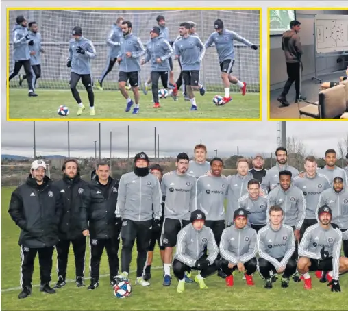  ??  ?? EN LAS ROZAS. Los jugadores de Chicago Fire llevan unos días trabajando en la Ciudad del Fútbol. Las dos semanas de preparació­n en Madrid coinciden con el temporal terrible que está azotando su ciudad y el estado de Illinois.