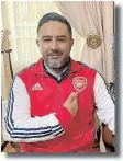  ?? ?? ARSENAL fan Riyaaz Ismail