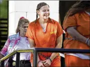  ?? MICHAEL HOLAHAN / THE AUGUSTA CHRONICLE ?? Reality Winner (shown here on Tuesday) was arrested last June and accused of sharing a classified report about Russian interferen­ce in the 2016 election with the news media.