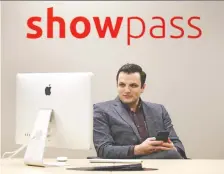  ?? JIM WELLS ?? CEO Lucas Mccarthy says Showpass’s dramatic transforma­tion during the pandemic shows how quickly tech companies can pivot.