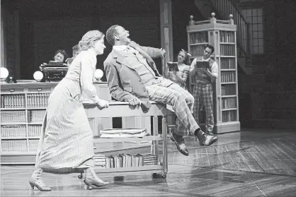  ?? CYLLA VON TIEDEMANN
CYLLA VON TIEDEMANN ?? Danielle Wade as Marian Paroo and Daren A. Herbert as Harold Hill in Stratford Festival's production of The Music Man..