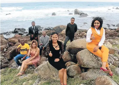  ?? Picture:SIKHO NTSHOBANE ?? CONQUERING THE WORLD: From left, Thato Phori of Barkley East, Aviwe Ngalo of Port Elizabeth, Aviwe Mnguni of Lusikisiki, Nikho Twala, Nombasa Ntaka of PE, Odwa Geja of Komani and Simphiwe Ronoti of Komani will be among 180 youths working on cruise liners around the world this year.