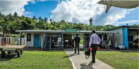  ??  ?? Savusavu Airport.