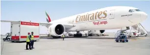  ?? — Supplied photo ?? Emirates SkyCargo will be operating a daily service to both destinatio­ns on its Boeing 777-300ER aircraft and will be offering a cargo capacity of up to 20 tonnes per flight.