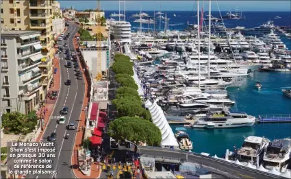  ??  ?? Le Monaco Yacht Show s’est imposé en presque 30 ans comme le salon de référence de la grande plaisance.