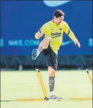  ?? FOTO: FCB ?? Messi sigue con su puesta a punto