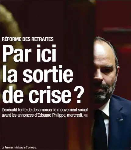  ??  ?? A nos lecteurs. Chaque mardi, retrouvez «20 Minutes» en version PDF sur le site et les applicatio­ns mobiles. Et suivez toute l’actualité sur l’ensemble de nos supports numériques. Le Premier ministre, le 7 octobre.