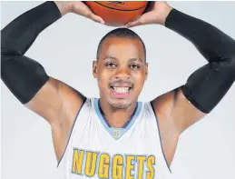  ?? [AP PHOTOS] ?? New Thunder guard Randy Foye has played for the Nuggets, Jazz, Wizards, Clippers and Timberwolv­es during his 10-year NBA career.