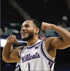  ?? JOHN BAZEMORE/ASSOCIATED PRESS ?? Kansas State guard Markquis Nowell is one of four super seniors who have helped the Wildcats advance to the Sweet 16. Kansas State, which was picked to finish last in the Big 12, will face Michigan State at Madison Square Garden today.