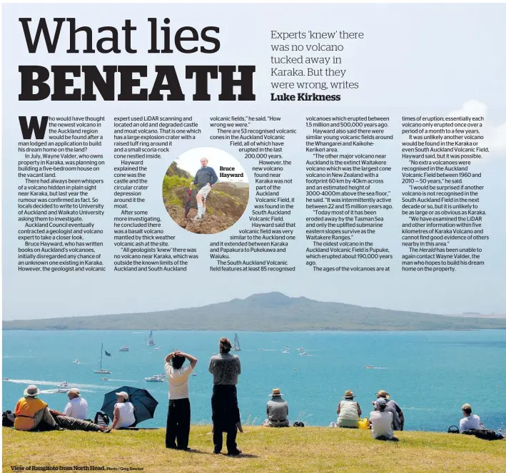  ?? Photo / Greg Bowker ?? View of Rangitoto from North Head. Bruce Hayward