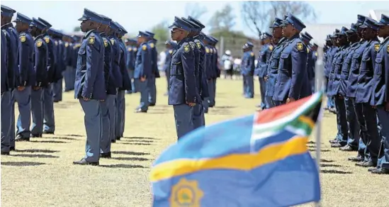  ?? Picture:SIBONGILE NGALWA ?? AMBITIOUS: A group of 570 new, young and energetic police officers were welcomed into the Eastern Cape SAPS during a passing out parade held in the Bisho police academy.
