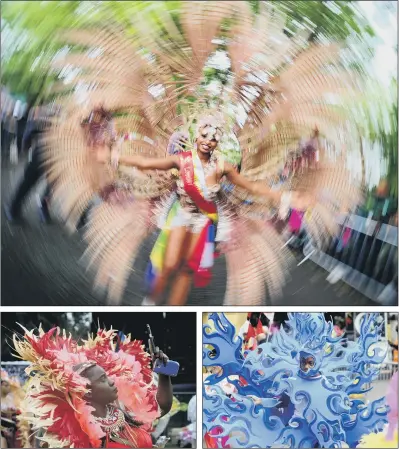  ?? PICTURES: SIMON HULME. ?? JUST MAGIC: Top, Holly Southwell in the procession; above, more colourful costumes; inset below, Alysia Carty, seven.