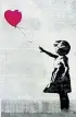  ?? ?? Banksy, Girl with Balloon: la prima opera di questa serie è datata 2002