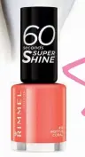  ??  ?? RIMMEL 60 Seconds Super Shine Nail Polish, 8mL, $5.95