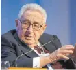  ?? FOTO: DPA ?? Auch um ihn geht es bei den „18. Laupheimer Gesprächen“: Henry Kissinger.