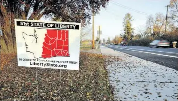  ?? Carolyn Cole Los Angeles Times ?? MATT SHEA wants eastern Washington to secede and form a state embodying his extreme brand of Christiani­ty. He called on Christians to “kill all males” if gay people and abortion supporters don’t yield to biblical law.