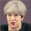  ??  ?? ‘PLEASED’: Theresa May
