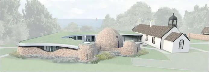  ??  ?? An artist’s impression of how the Christian retreat at Sannox Church will look when it is completed.