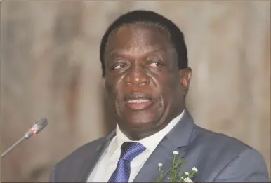  ??  ?? President Mnangagwa