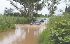  ??  ?? Harare is experienci­ng flash floods due to blockage of storm drains