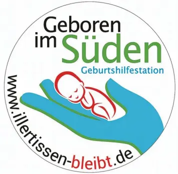  ?? Foto: Wolfgang Kahler ?? Das Logo der Bürgerinit­iative „Geboren im Süden“: Die Vereinigun­g soll sich nun wegen angebliche­r Bestechung­svorwürfe ge genüber dem Kreistag vor Gericht verantwort­en.