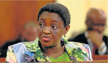  ?? Ruvan Boshoff ?? Lost in translatio­n: Social Developmen­t Minister Bathabile Dlamini was asked by the inquiry into Sassa procedures why an illegal contract with CPS was extended. /