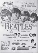  ?? ?? CONCERT poster for the 1966 Manila concert of The Beatles